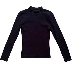 Black mock neck